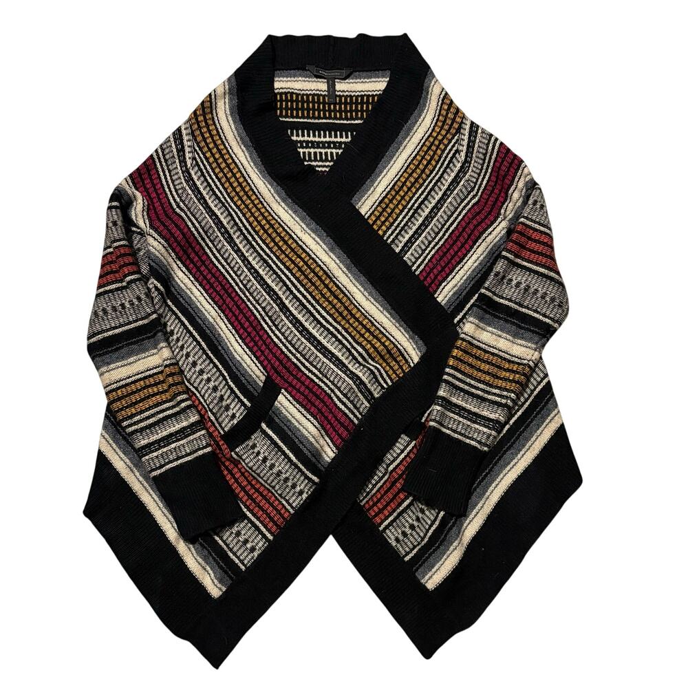 Bcbg Maxazria Cardigan Lambswool Cashmere‎ Pockets Slouchy Oversized Sweater M L